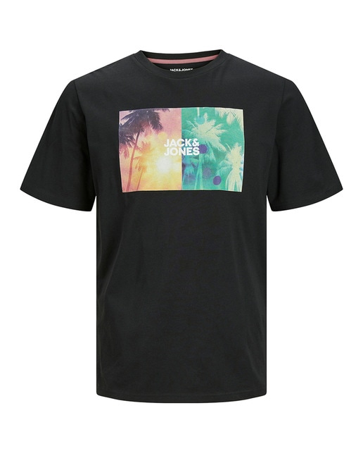 Camiseta de manga corta de hombre con print frontal