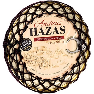 HAZAS anchoas despinadas del Cantábrico en aceite de oliva 13-15 filetes lata 110 g