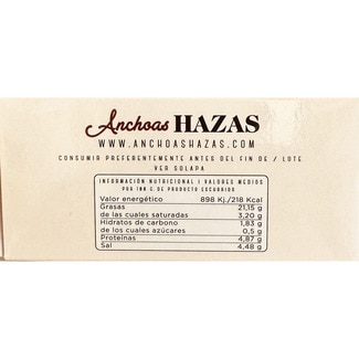 Aceituna gordal rellena de anchoa lata 265 g - Hazas