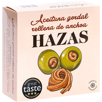 HAZAS queen olives stuffed with anchovy tin 265 g