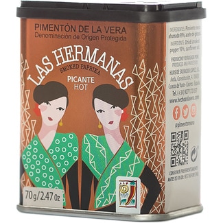 LAS HERMANAS pimentón ahumado dulce de la Vera DOP Pimentón de la Vera lata 70 g