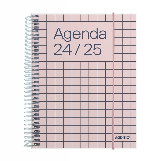 Agenda universal, curso 2024-2025, día página , tamaño 12.5 x 17, Additio, castellano.