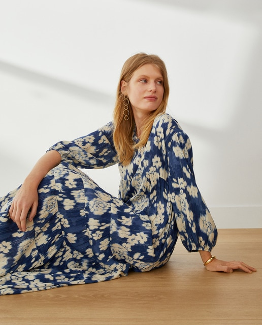 Vestido de mujer largo bambula tie dye