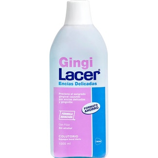 LACER Gingilacer enjuague bucal diario previene el sangrado causado por gingivitis frasco 1000 ml