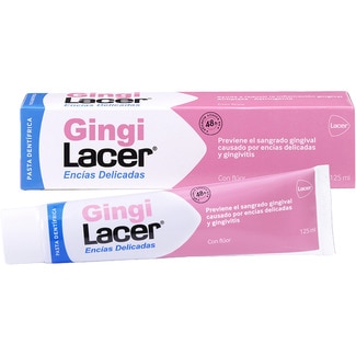 LACER Gingilacer Zahnpasta mit Fluorid, verhindert durch Gingivitis verursacht Blutungen Rohr 125 ml