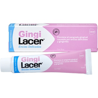 LACER Gingilacer pasta dentífrica que previene el sangrado gingival con flúor tubo 75 ml