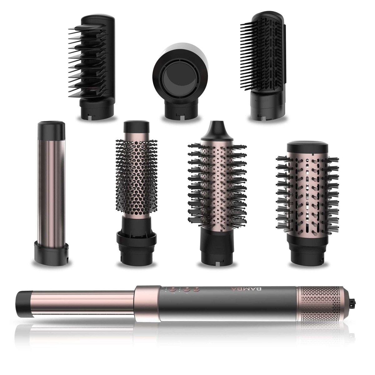 Cecotec – Cepillo moldeador Cecotec Bamba AirGlam Black 8 en 1.