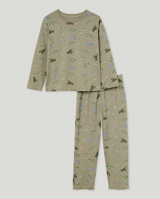 Pijama de niño con estampado dinosaurios