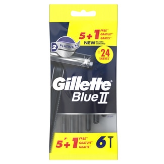 Gillette Máquina Descartável 5+1 Blue II pack 5 unidades