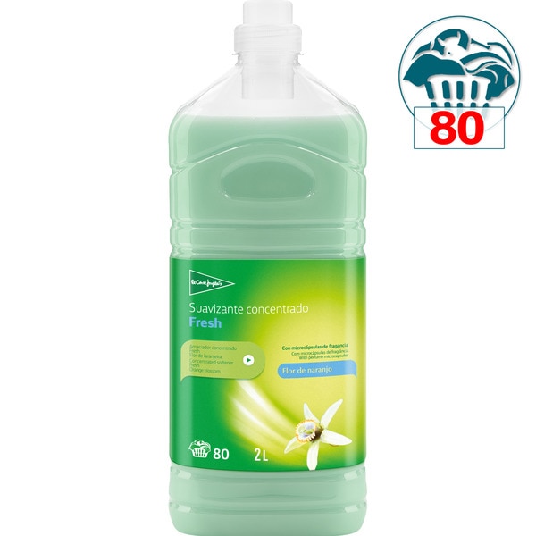 Fresh Weichspülerkonzentrat Orangenblüte 80 Anwendungen Flasche 2 l mit Mikro-Duftkapseln