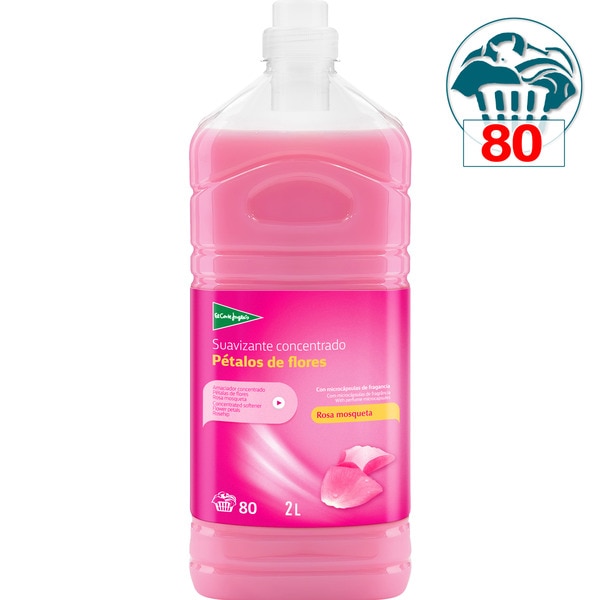 Weichspülerkonzentrat Pétalos de Flores Rosa Mosqueta 80 Anwendungen Flasche 2 l mit Mikro-Duftkapseln