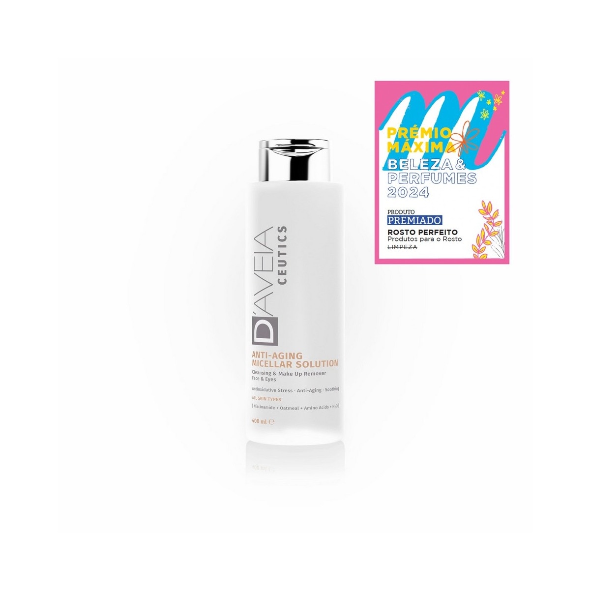 Imagem 0 de Solução Micelar D'AVEIA Ceutics Anti-Aging Micellar Solution - 400 ml