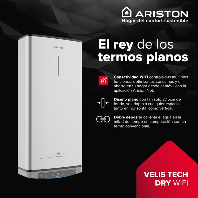 Thumbnail 3 de Ariston Velis Dry Wifi termo eléctrico 100 litros