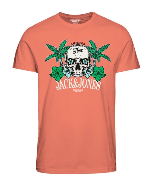 Camiseta de mangas cortas con print frontal de hombre