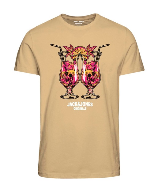 Camiseta de mangas cortas con print frontal de hombre