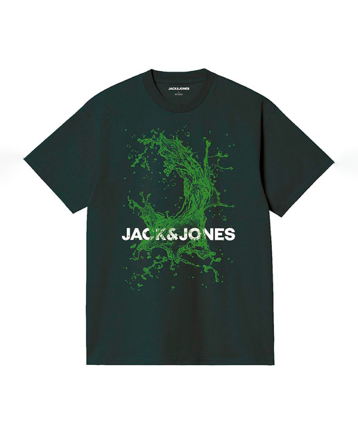 Camiseta de mangas cortas con print frontal de hombre