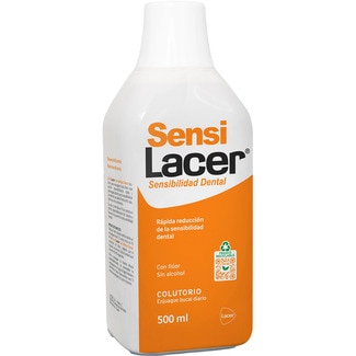 LACER Sensilacer Tägliches Mundwasser mit Fluor, alkoholfrei, für empfindliche Zähne Flacon 500 ml