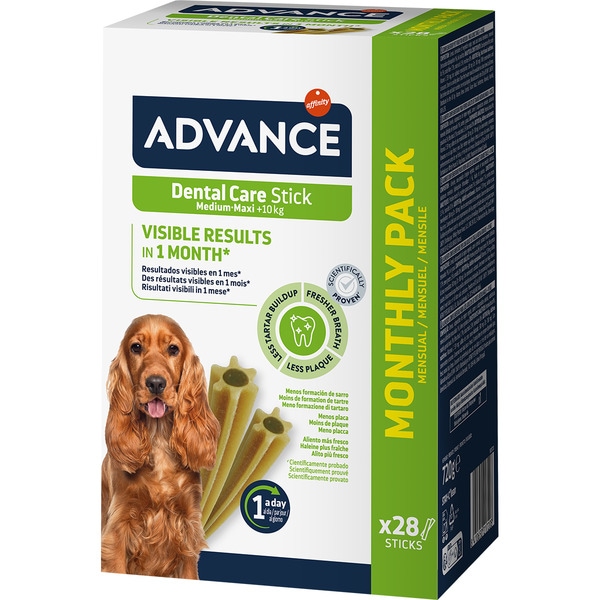 Dental Care stick dental para perros adultos grandes y medianos caja 28 unidades 25 g