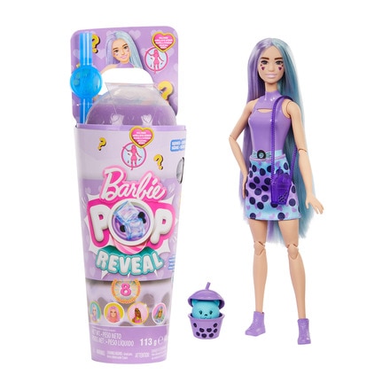  Pop Reveal Muñeca con pelo azul y morado