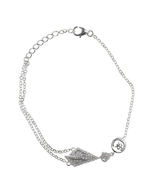 Pulsera geométrica plata