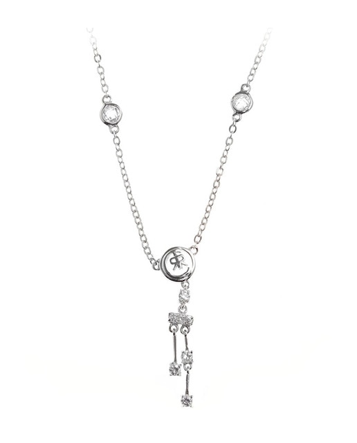 Collar rectángulos plata