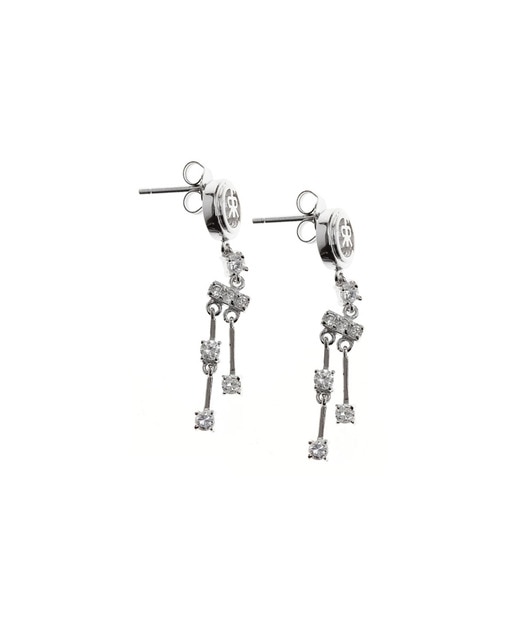 Pendientes piedras plata