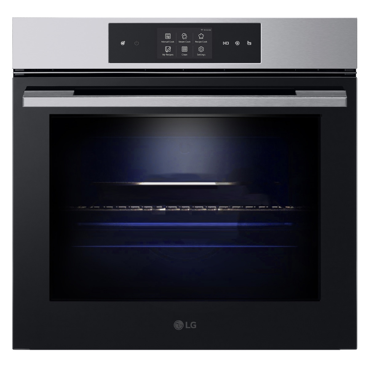 LG - Horno multifunción LG pirolítico, 76 l, función freidora de aire - WS9D7651WS.