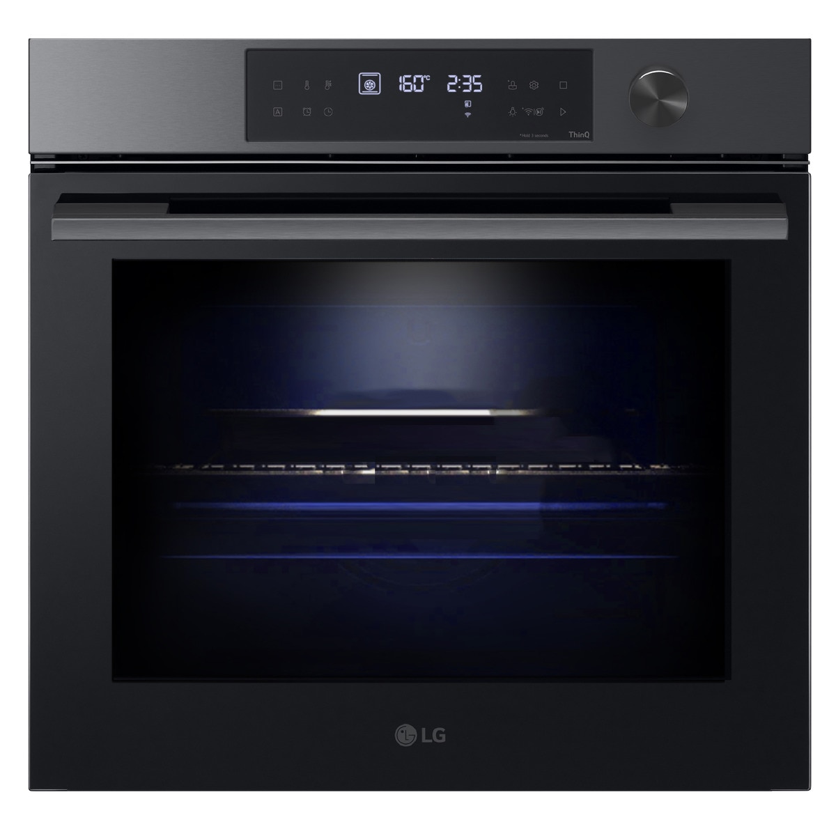 LG - Horno multifunción LG pirolítico, 76 l, display LED, función de cocción lenta al vacio y freidora de aire - WS7D7631WB.