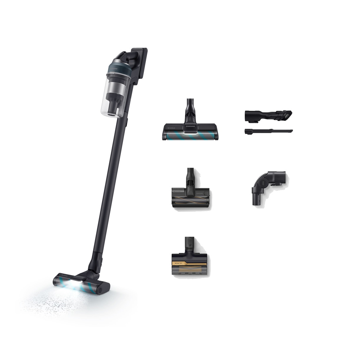 Samsung - Aspiradora sin Cable Samsung Jet 85E Complete 210AW Cepillo con Luz LED VS20C8524TB/WA.
