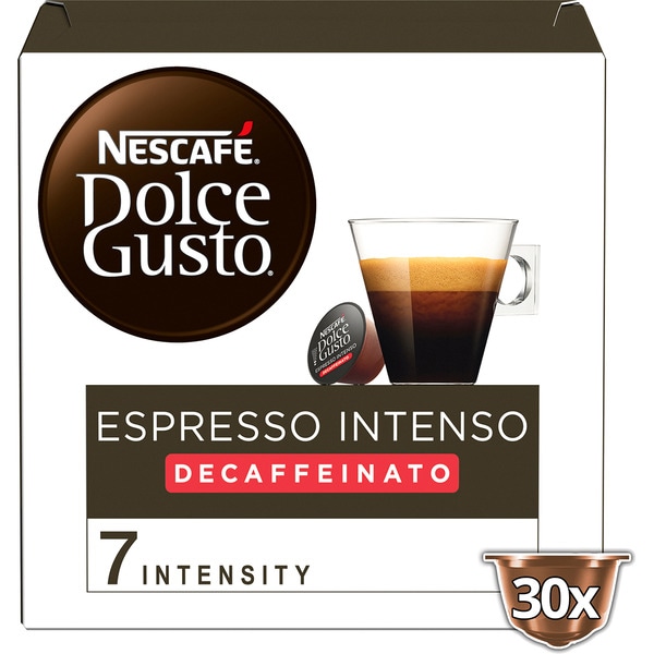 koffeinfreier Kaffee Intenso aus Kolumbien und Vietnam Intensität 7 Karton 30 Kapseln