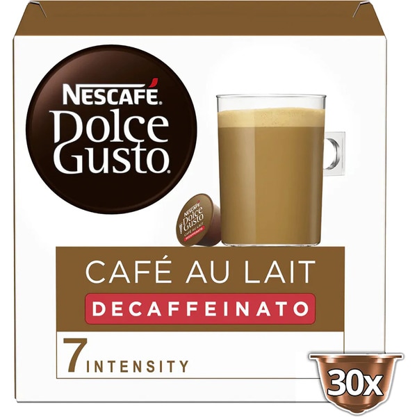 café con leche Decaffeinato Selección robusta envase 30 cápsulas