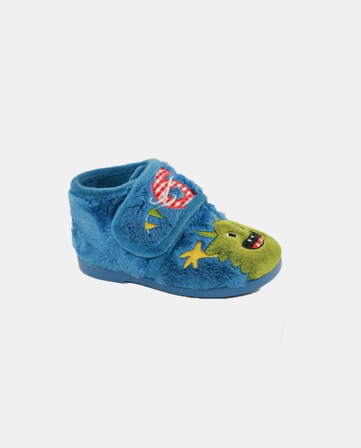 Zapatillas de casa de bebé niño con bordado