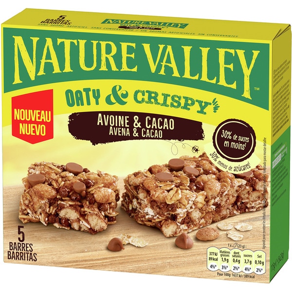 oat and cocoa bars 5-pack case 115 g