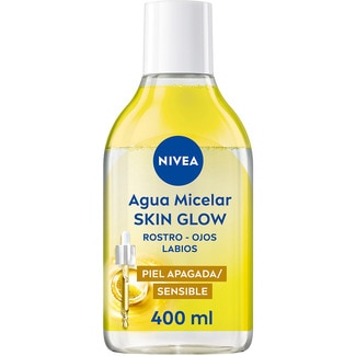 NIVEA Skin Glow micellar water face, eyes and lips flask 400 ml for dull and sensitive skin