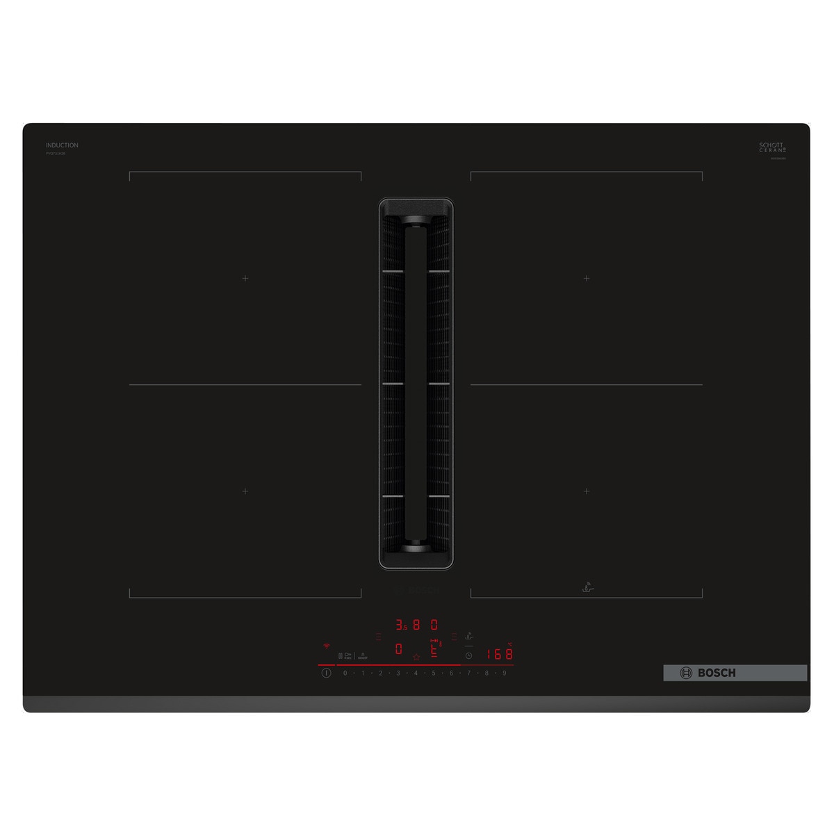 Bosch – Placa de inducción Bosch con extractor integrado, 2 zonas CombiInducción – PVQ731H26E.