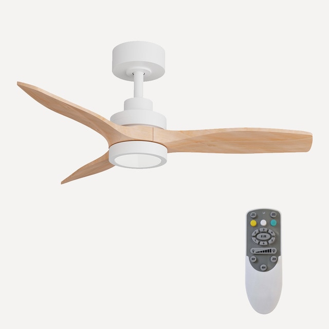 El Corte Inglés – Ventilador de techo con luz LED Y motor DC roble Son Bou El Corte Inglés.