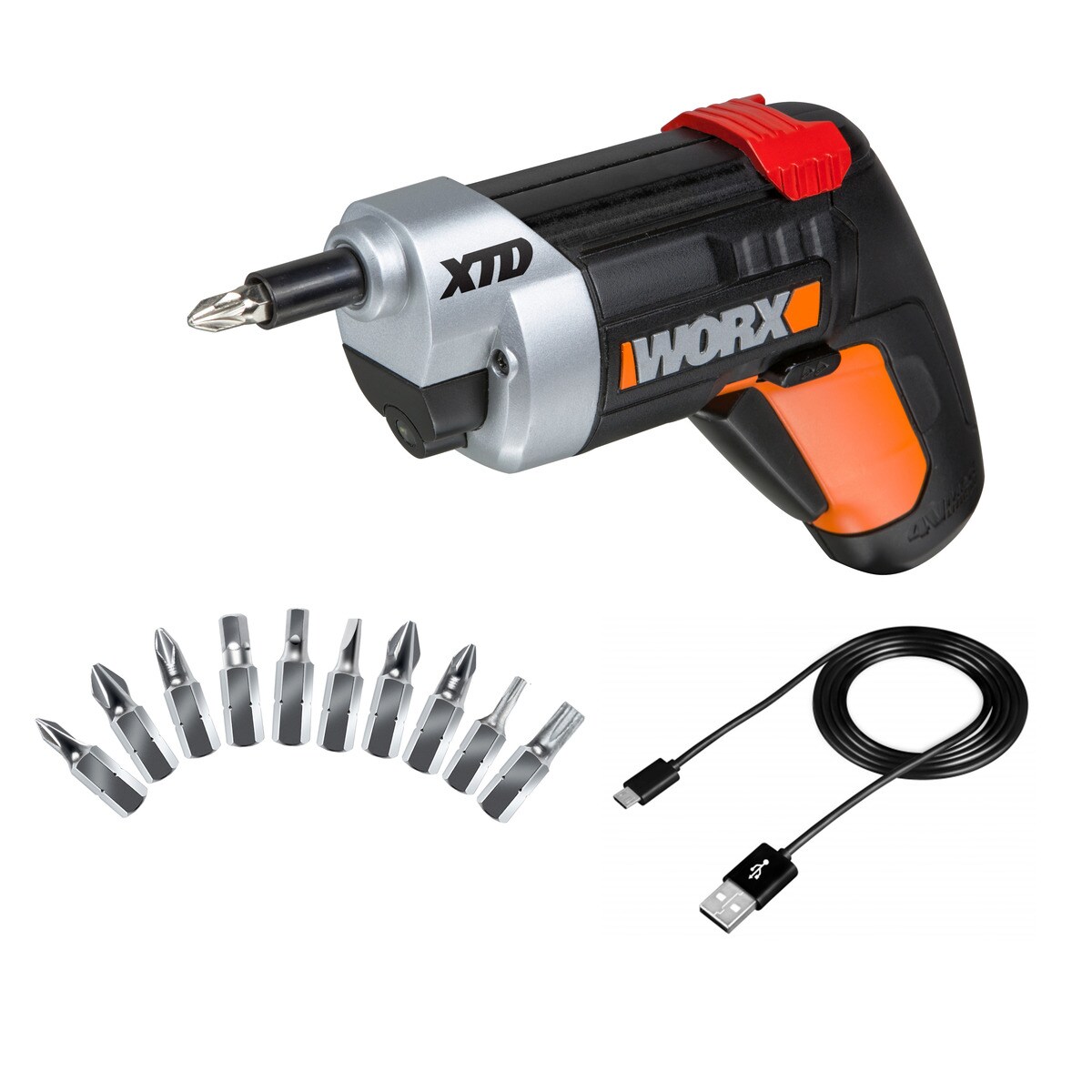 Worx – Atornillador Eléctrico Extensible a Batería 4 V WX252.2.