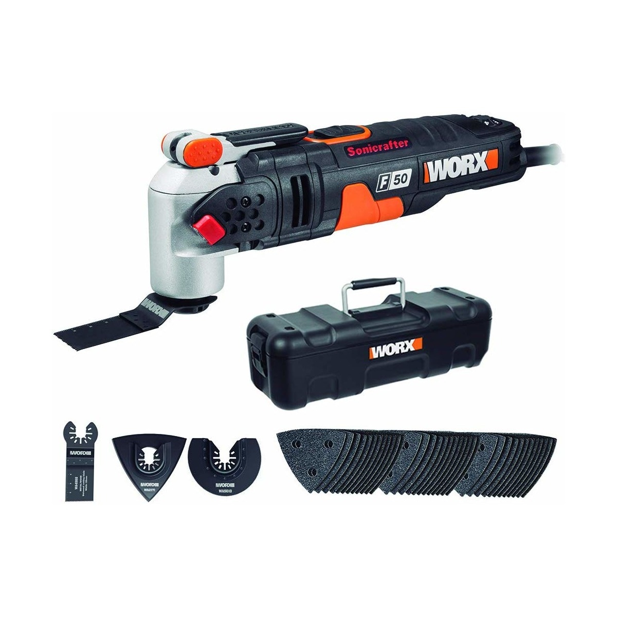 Worx – Multiherramienta Oscilante Eléctrica a red 450 W 5º WX681.