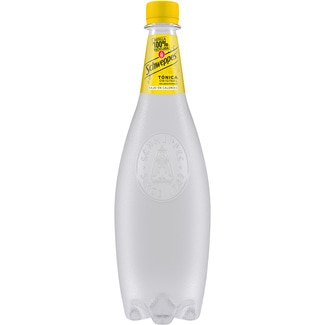 SCHWEPPES Original Tonic Water 100% natürliche Aromen Flasche 1 l