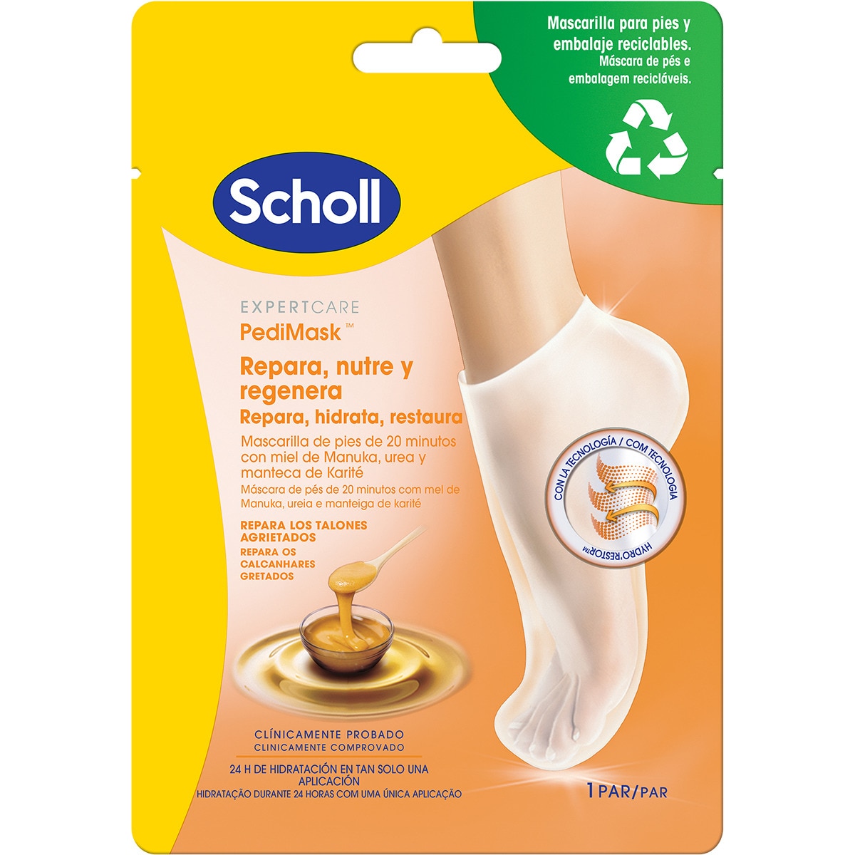 Mascarilla de pies Repara, Nutre y Regenera con miel de Manuka, urea y ...