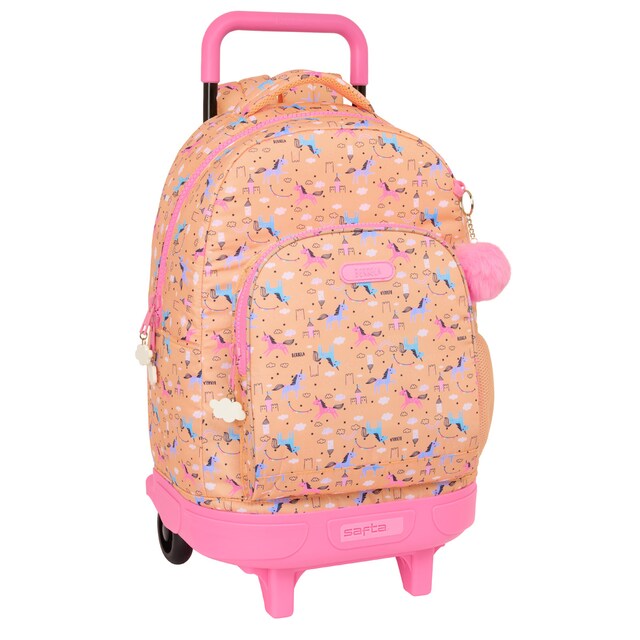 Mochila grande con ruedas compact extraible Berreca Safta multicolor