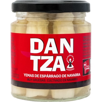 DANTZA yemas de espárragos IGP de Navarra muy gruesas frasco 135 g neto escurrido