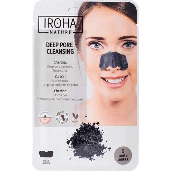 Charcoal cleansing strips anti-blackheads box 5 units