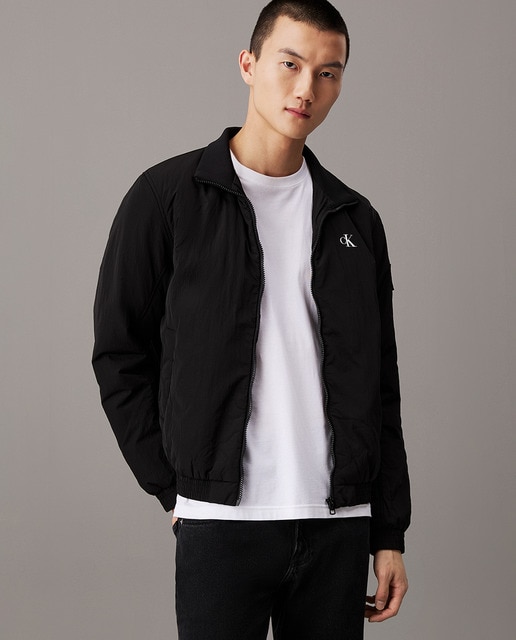 Calvin Klein Jeans - Chaqueta Hombre acolchada con cierre cremallera.