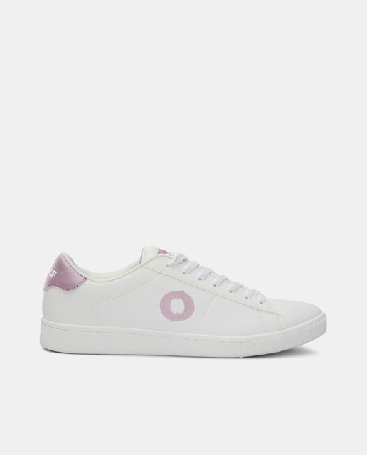 Zapatillas Wimbledon de mujer tipo casco bajas con logotipo y suela de goma