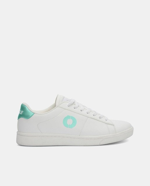 Zapatillas Wimbledon de mujer tipo casco bajas con logotipo y suela de goma