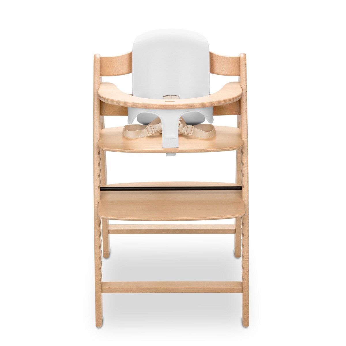 Assento para Cadeira de Refeição de Madeira Highchair Baby Seat Branco-16