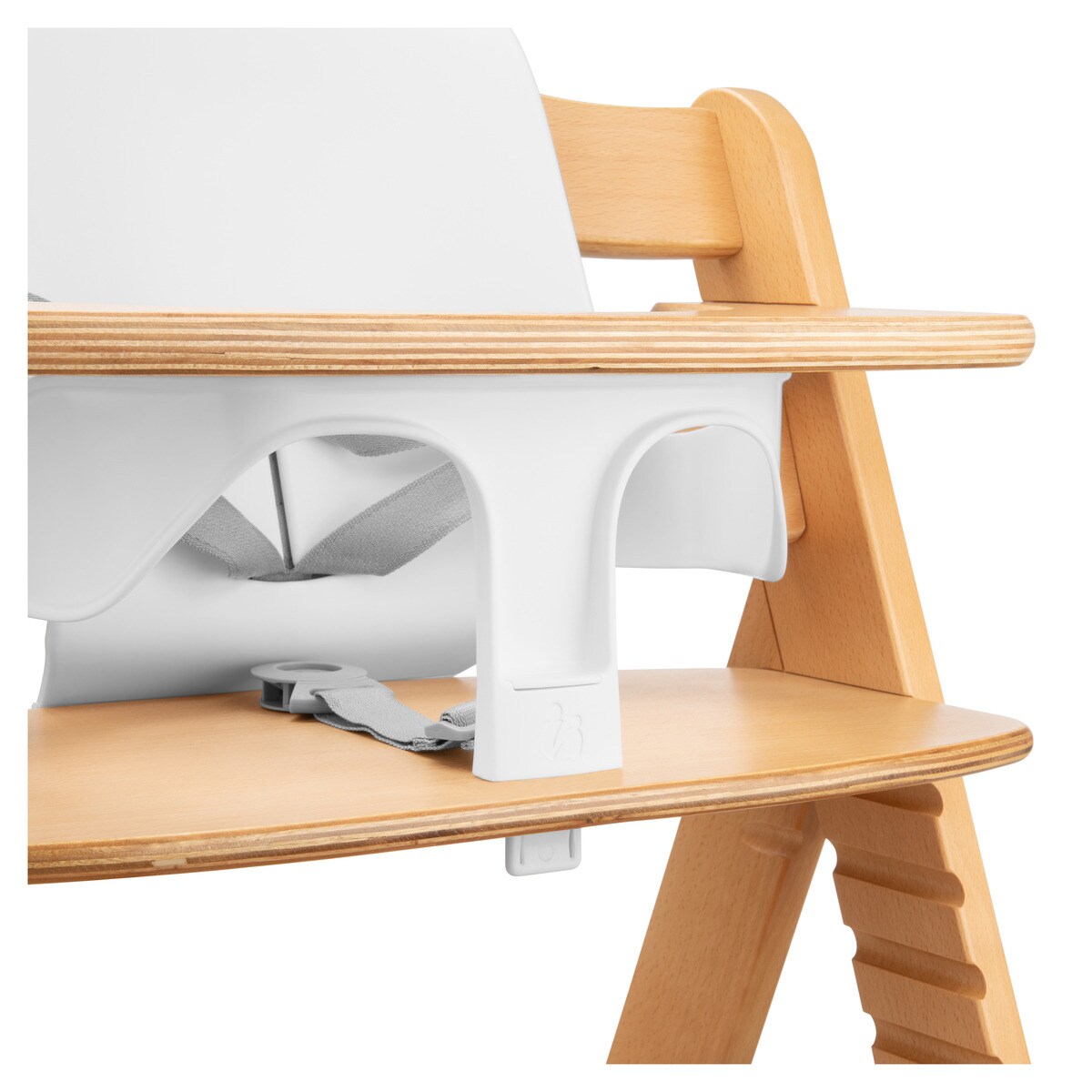 Assento para Cadeira de Refeição de Madeira Highchair Baby Seat Branco-12
