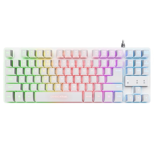 Teclado Gaming Trust GXT 833W Thado TKL blanco