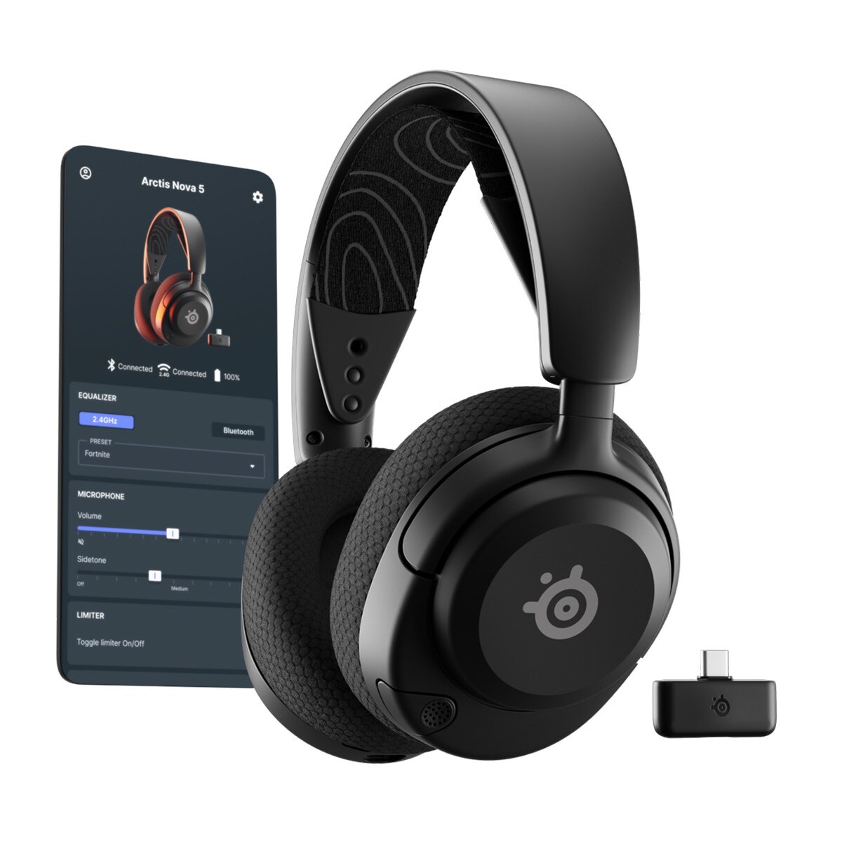 Auscultadores Gaming Steelseries Arctis Nova 5 - Preto Preto-6